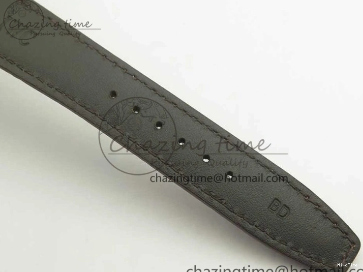 MIROTIME 0113 Portuguese Tourbillon IW5463 RG ZF Best Edition White Dial on Brown Leather Strap Stylish 7174